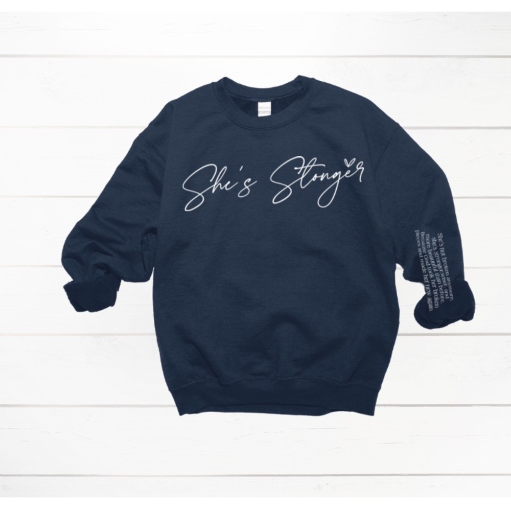 Navy Blue Graphic Sweatshirt..